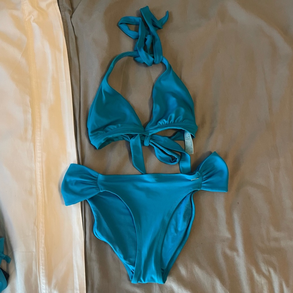 Victoria's Secret New Tie Bikini w/ 2 Bottoms, by Frederick’s of Hollywood.